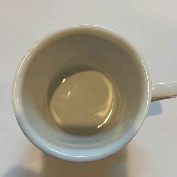 Anthropologie Mug K Initial Shaving Barber Cup Monogram White Black Boho 12 oz - Picture 5 of 7